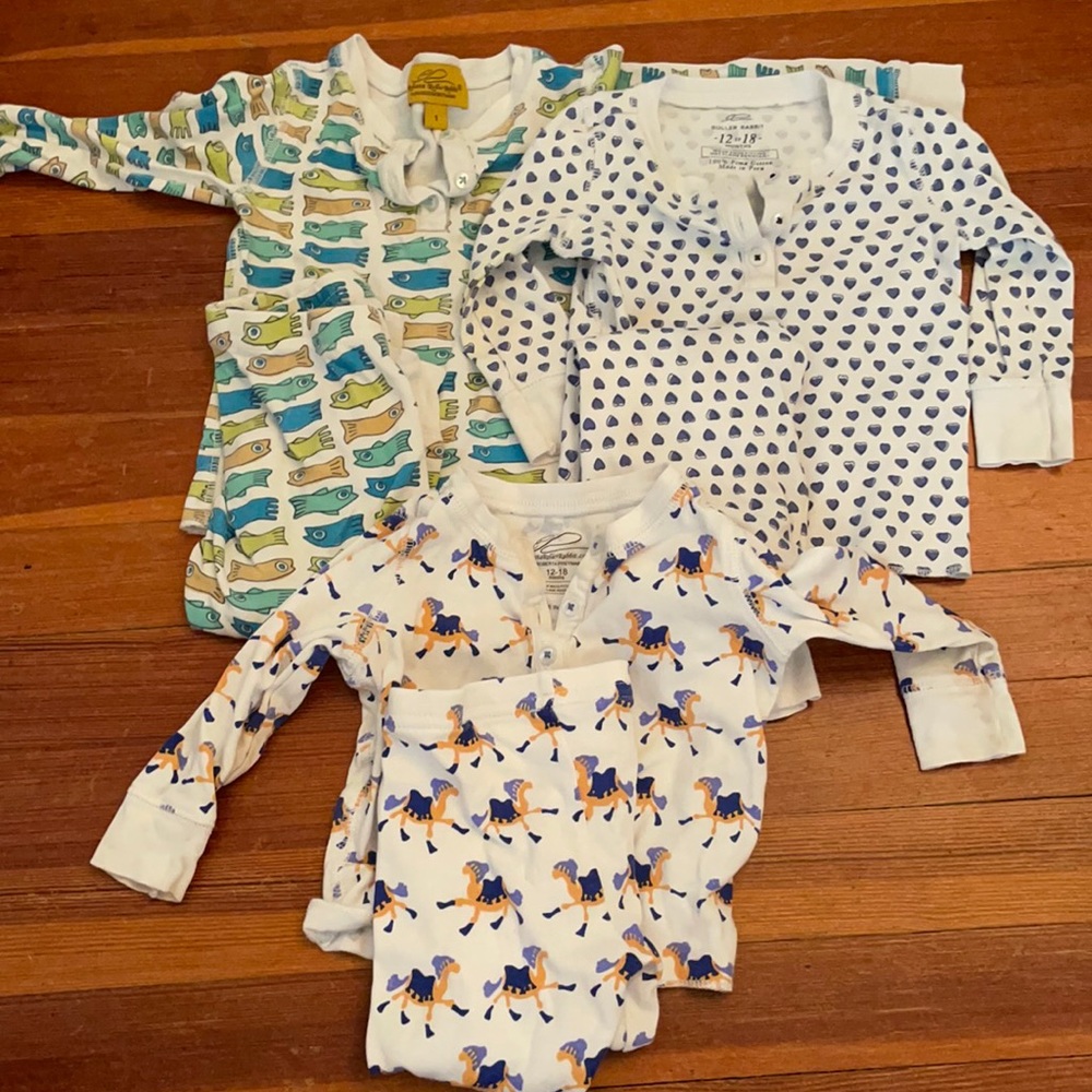 Roberta Roller Rabbit 2-pc PJ-lot of 3